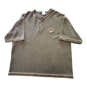 VINTAGE 90s JNCO Shirt‎ Mens (Size 2) Blue Henley Street Skater Grunge USA
